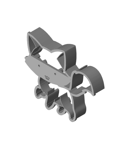 Fox Cookie Cutter, Biscuit Cutter 3d model