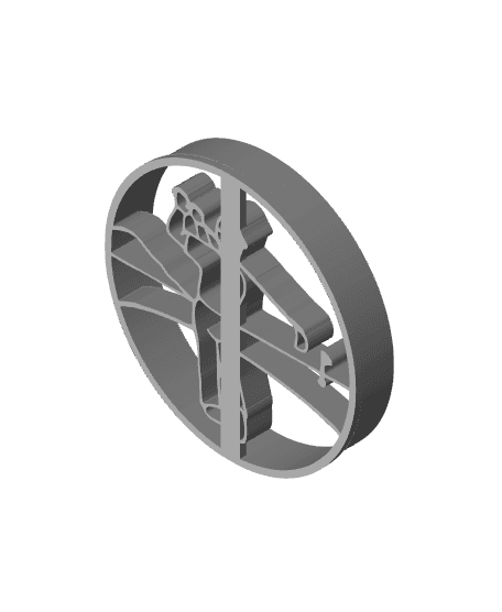 Golf Cookie Cutter, Biscuit Cutter 3d model