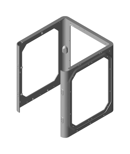 ARC P1P enclosure, with curved sides 3d model