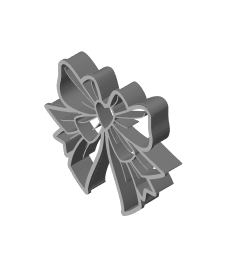 Bow Tie Cookie Cutter, Biscuit Cutter 3d model