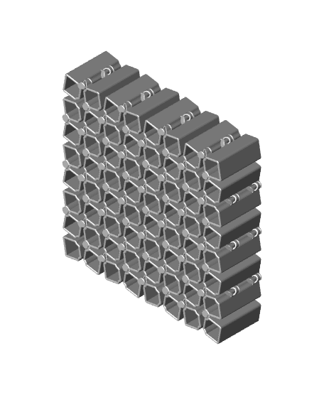 Auxetic Cubes // 18mm 8x8 Stacked 3d model
