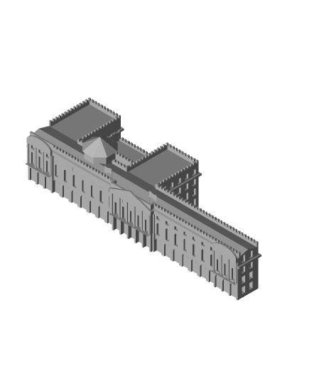 Ayuntamiento de Santiago de Compostela 3d model