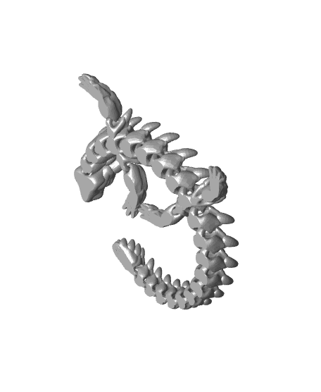 Articulated Dragon - Ruby Dragon 3d model