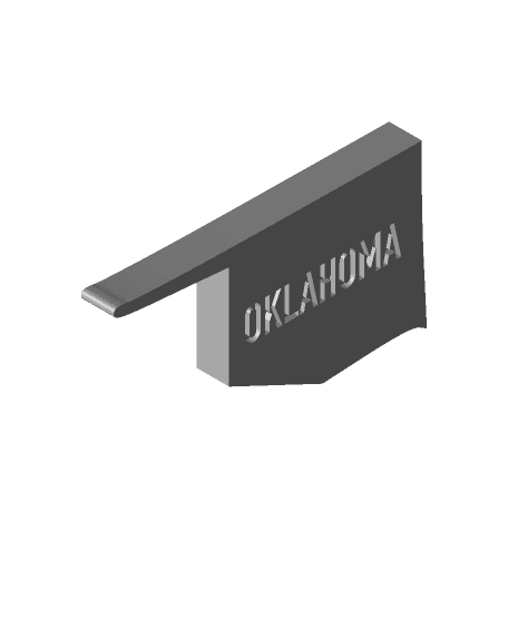 Merica Fridge Magnets - MMU version - OKLAHOMA 3d model