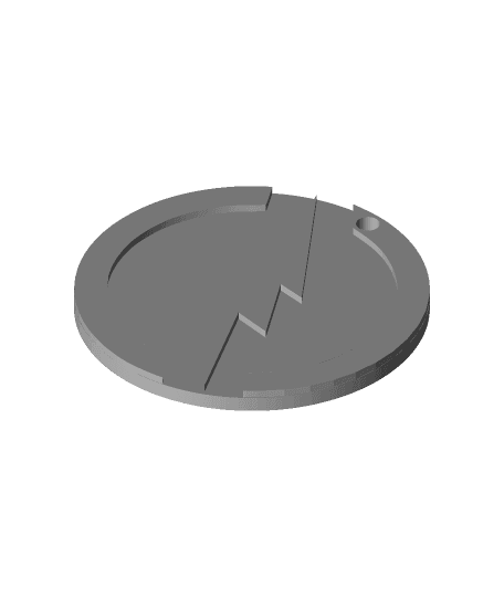 Flash Logo Keychain poke free 3d model