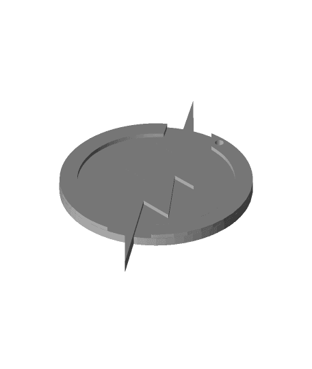 Flash Logo Keychain 3d model