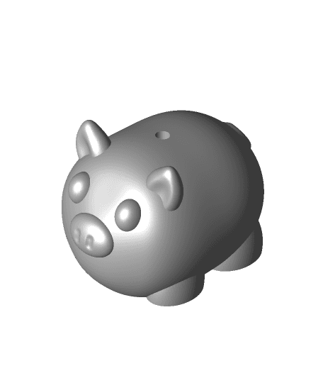 Pig Christmas Ornament 3d model