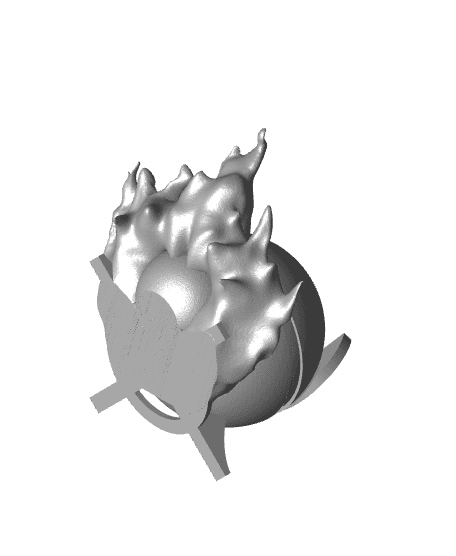 GastBall Gastly Themed Pokeball - Fan Art 3d model