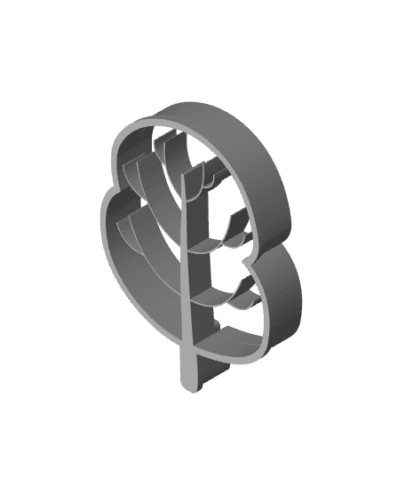 Tree Cookie Cutter, Biscuit Cutter 3d model