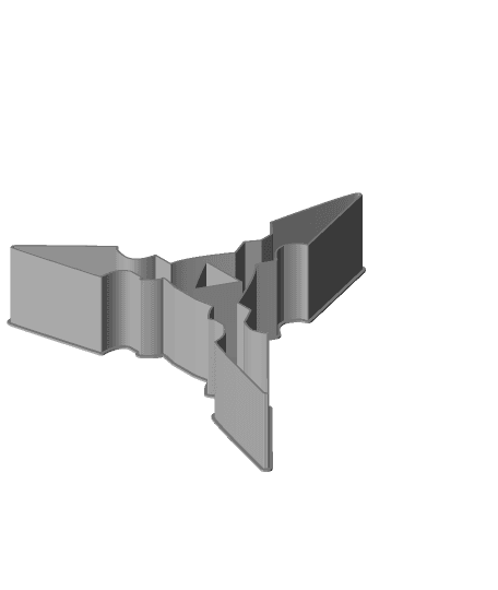 Shuriken 0063, nestable box (v2) 3d model