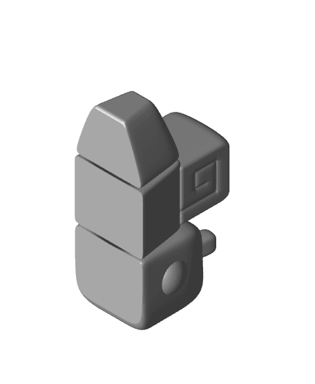 Articulated Cube Snail 3d model