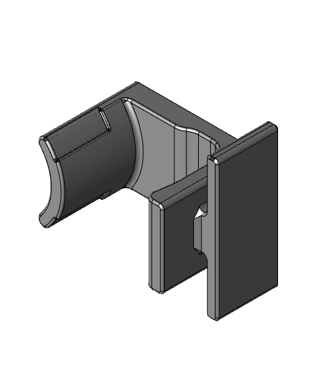 2007-2013 Silverado and Sierra MOLLE Panel Mount - Flip-Up Console w/ 2 Cup Holders 3d model