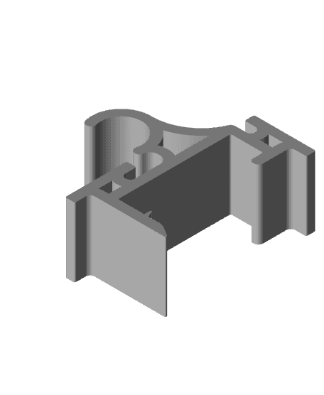 Curtain and Spool Holder for Sam's Club Industrial Shelves! 3d model
