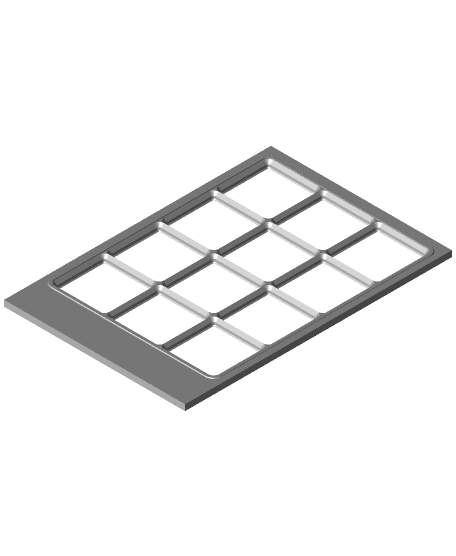 Remix of Gridfinity WPL D12 Baseplate 3d model