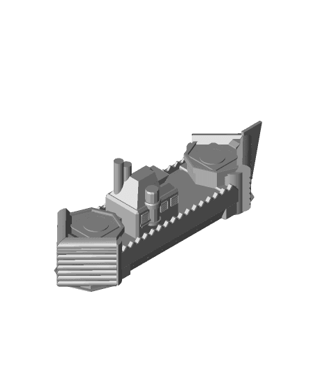 FHW: Land Battleship concept (BoD) 3d model