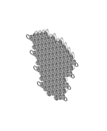 Articulated Scalemail Bracer 3d model