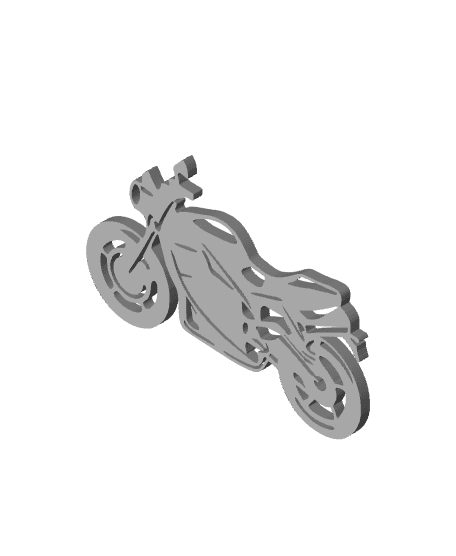 motorcycle wall art bike decor 3d model