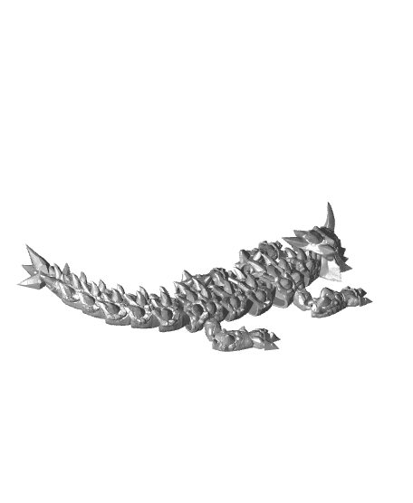 Articulated Stone Dragon 3d model