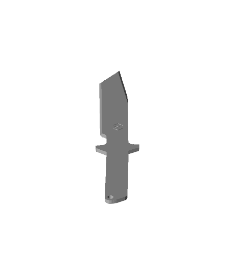 Dummy G.I. tanto knife + grips 3d model