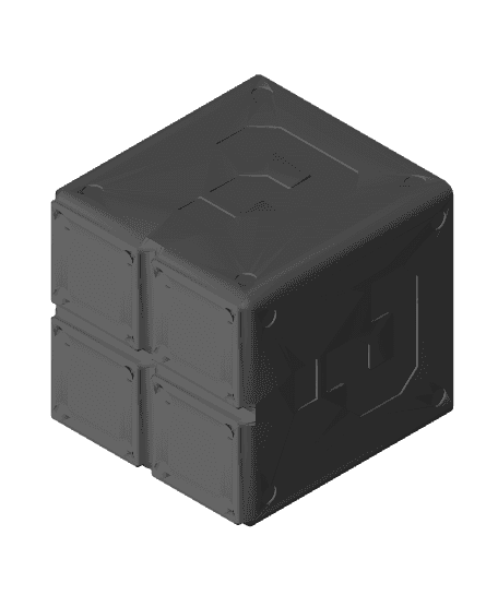 Gridfinity - Mario Questionmark block 3d model