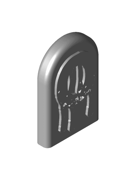 Hauntingly Stylish: Single-Color Headstone Alphabet Magnets for Halloween O 3d model