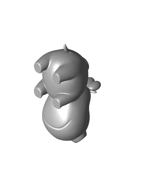 Pokemon Hippopotas #449 - Optimized for 3D Printing  3d model