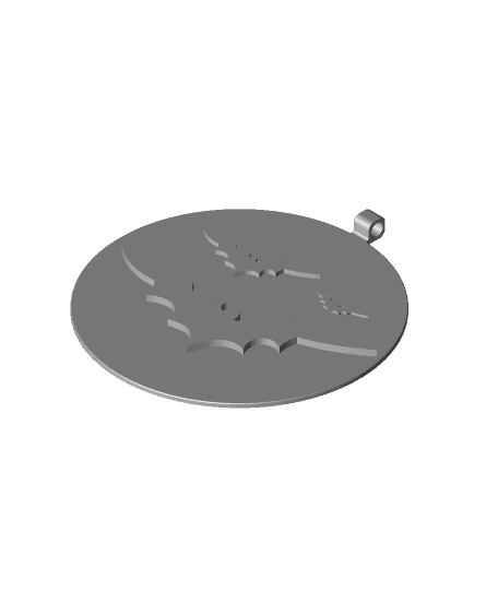 Bats Medallion 3d model