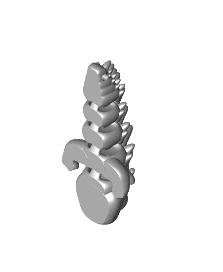 3Deep Dragon Flexi Tadling Keychain  3d model