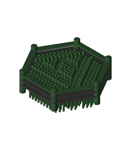 Pin Screen Toy - Hexed Edition 3d model