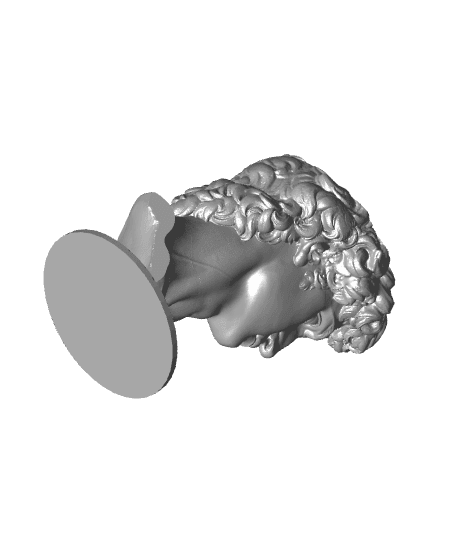 David by Michelangelo Vase 3d model