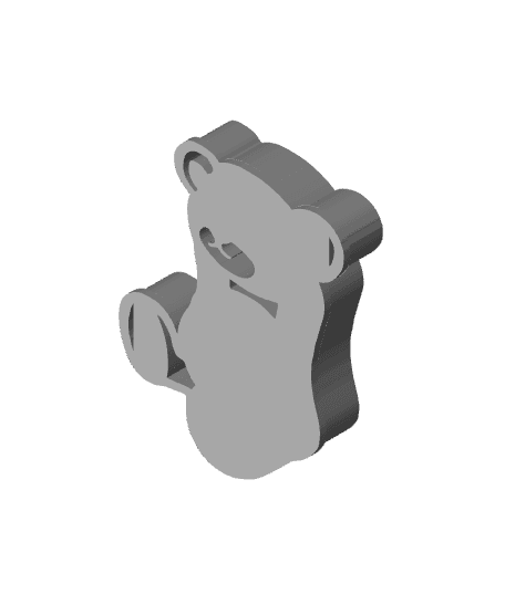 Bear Cookie Cutter, Biscuit Cutter 3d model