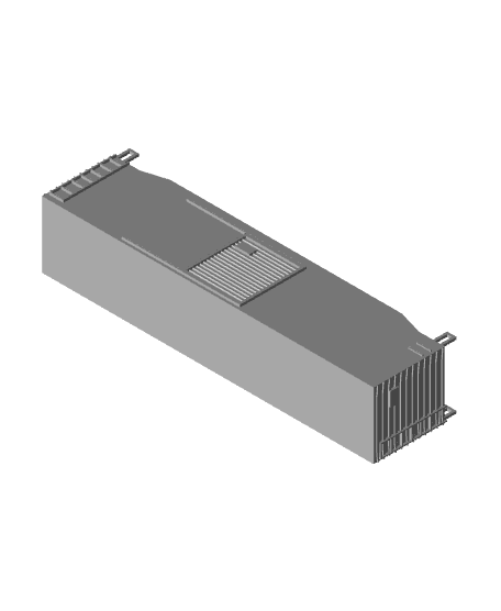 Z scale 50' single-door boxcar 3d model