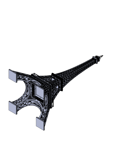 Eiffel TOWER 3D PRINTER 3d model