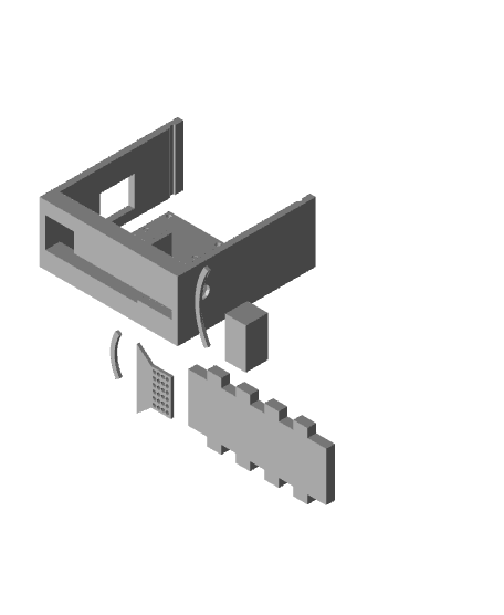 Infinity Trax | Audio Section |Modular Magnetic marble Run 3d model