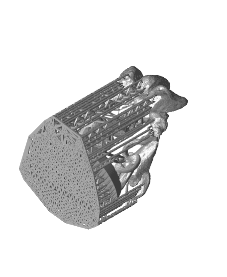 (32mm) Earth Elemental of Dusk 3d model