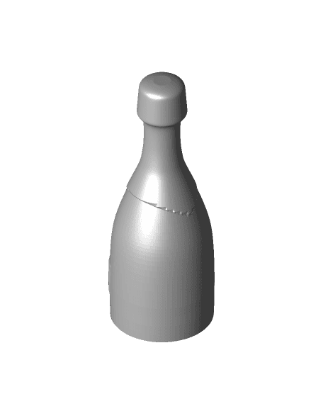 Chmapagne Bottle 3d model