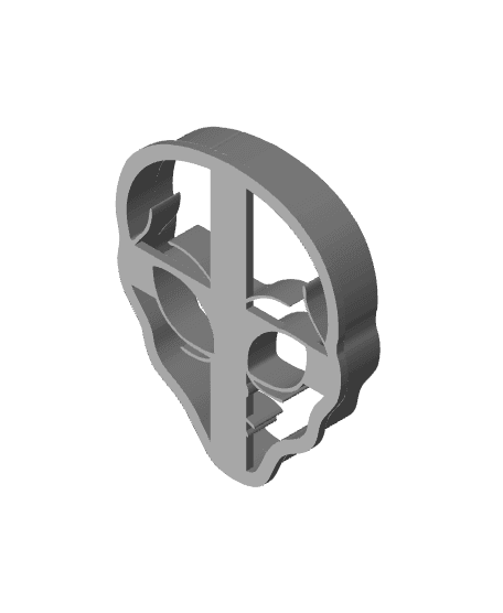 Grey Alien Cookie Cutter, Biscuit Cutter 3d model