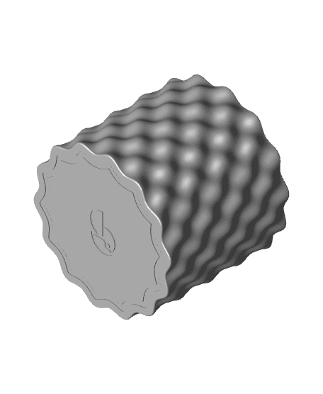 Sine Wave pattern planter 3d model