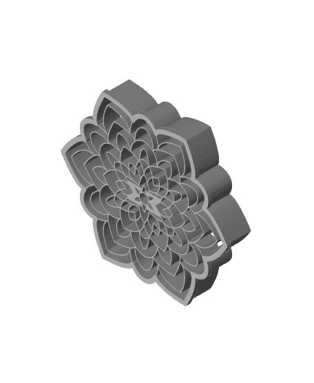 Mandala Cookie Cutter, Biscuit Cutter 3d model