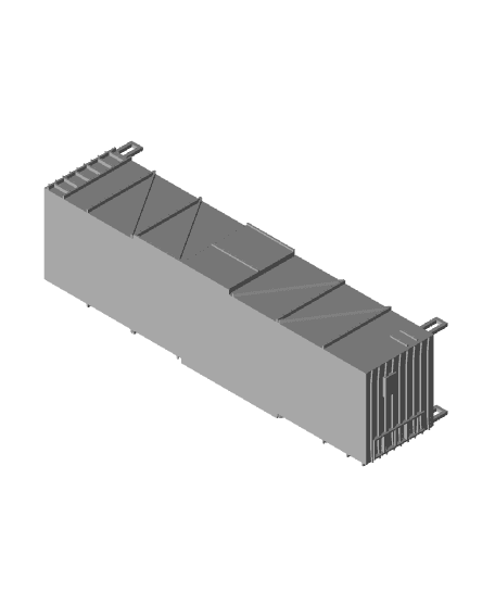 Z scale 40' single-sheathed boxcar 3d model