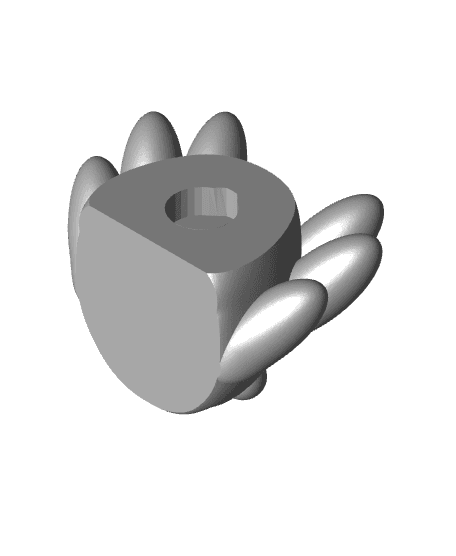 Baby Axolotl Magnet 3d model