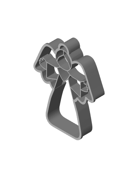 Angel Cookie Cutter, Biscuit Cutter 3d model