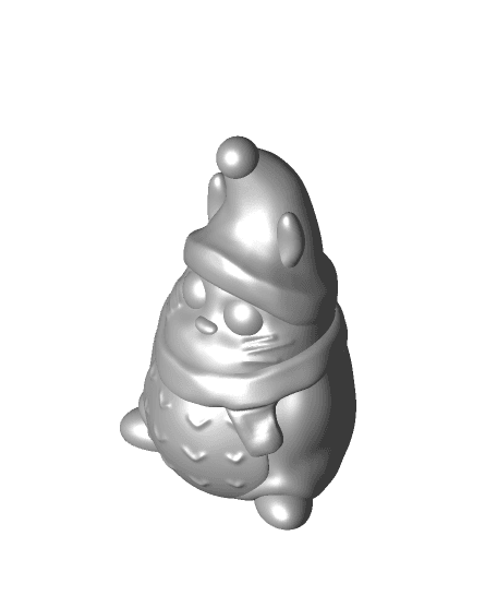 Totoro Chibi Winter Edition - Limited Time Free Download 3d model