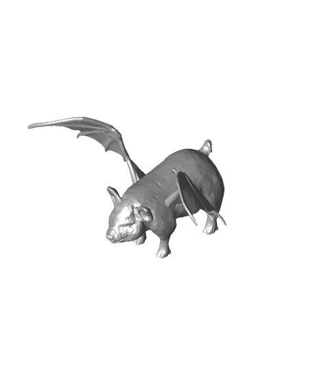 Piggy bat 3d model