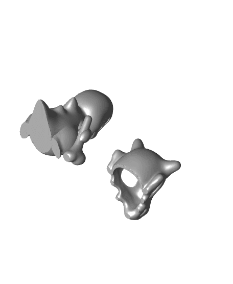 Chibi Cubone (Easy Print No Supports) 3d model