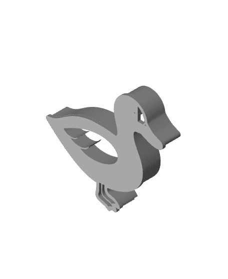 Duck Cookie Cutter, Biscuit Cutter 3d model