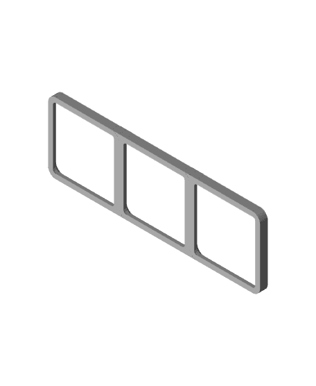 Gridfinity Baseplate 3 x N 3d model