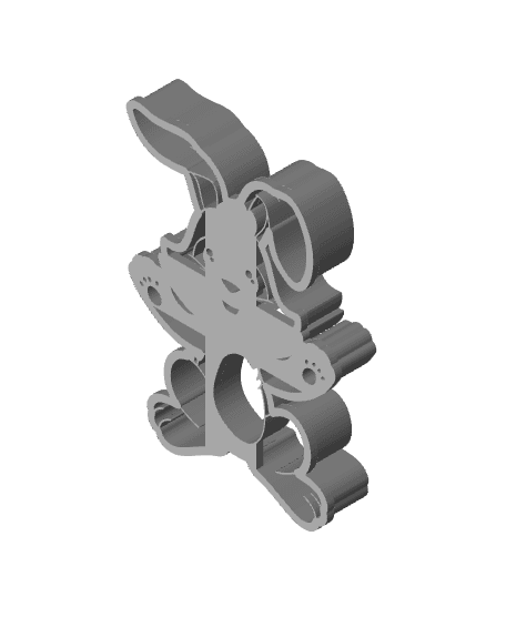 Rabbit Cookie Cutter, Biscuit Cutter 3d model