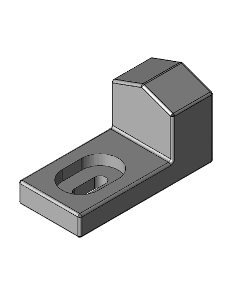 Whirlpool replacement handle bracket 3d model