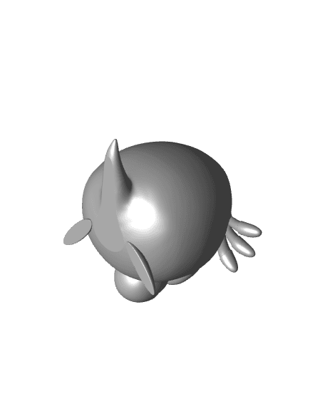 Pokemon Chansey #113 - Optimized for 3D Printing 3d model